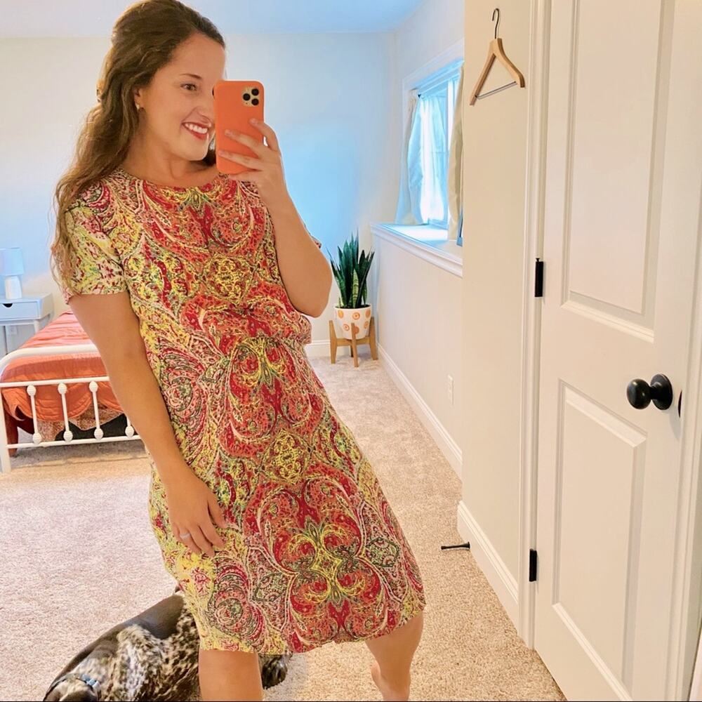 See by Chloe Yellow Pink Kaleidoscope Mini Dress 8
